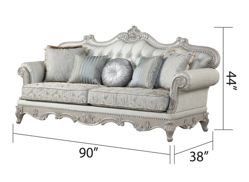 Galaxy Home Tuscan Silver 2pc Sofa And Loveseat Set