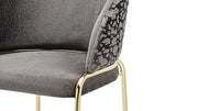 Galaxy Home Onyx Black Gold Chairs
