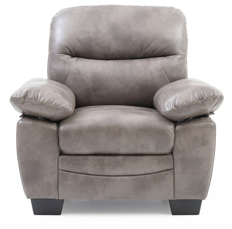 Glory Furniture Marta Gray Faux Leather Chair