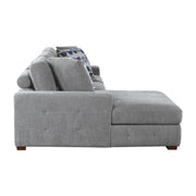 Home Elegance Raife Gray 2pc Sectional with Left Chaise