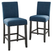 2 New Classic Furniture Crispin Granite Blue Counter Chairs
