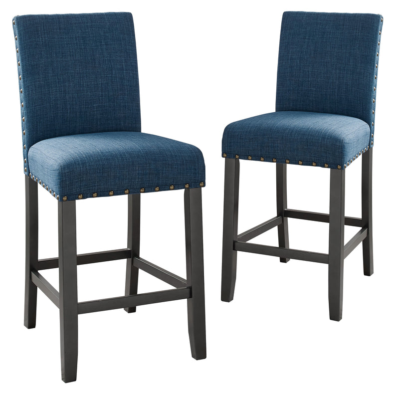 2 New Classic Furniture Crispin Granite Blue Counter Chairs