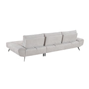 Home Elegance Dominic Beige 2pc Sectional with Right Chaise