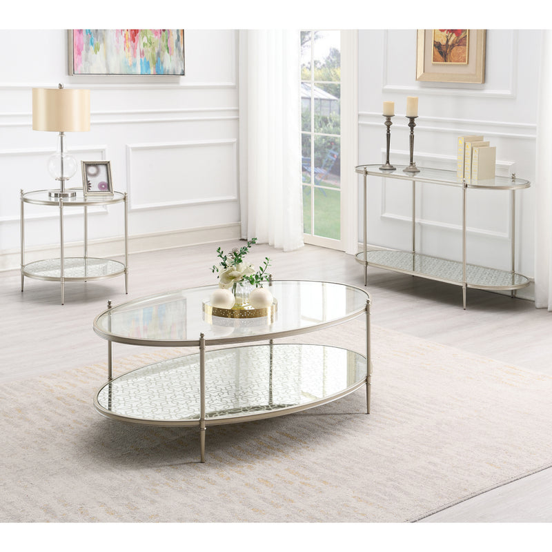 Acme Furniture Zaba Champagne Coffee Table