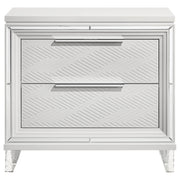 Coaster Furniture Marmore White Nightstand