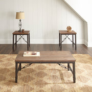 Steve Silver Jersey Antique Tobacco 3pc Coffee Table Set