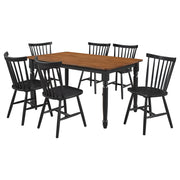 Coaster Furniture Hollyoak Black 7pc Dining Room Set