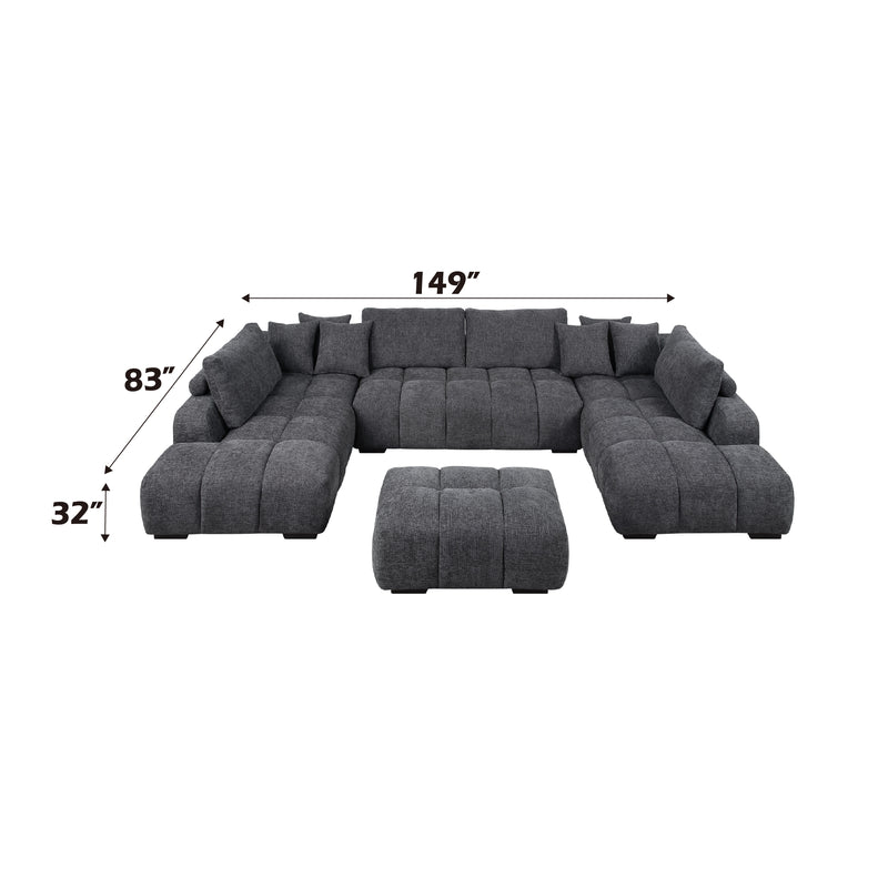 Acme Furniture Chosen Gray Sectional