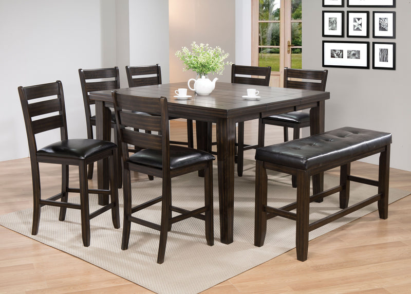Acme Furniture Urbana Black Espresso 8pc Counter Height Set