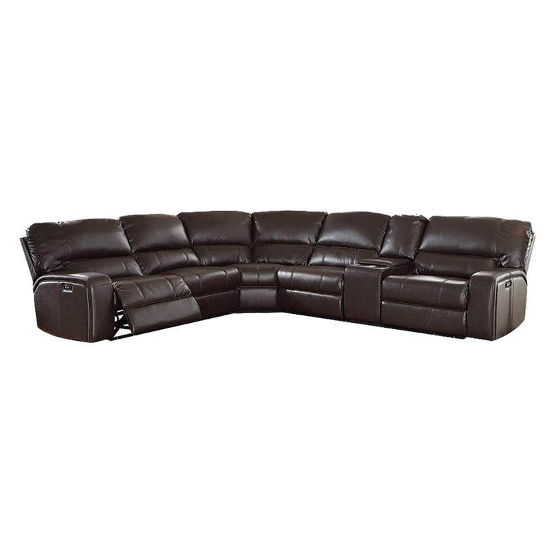 Acme Furniture Saul Espresso Power Motion Sectional