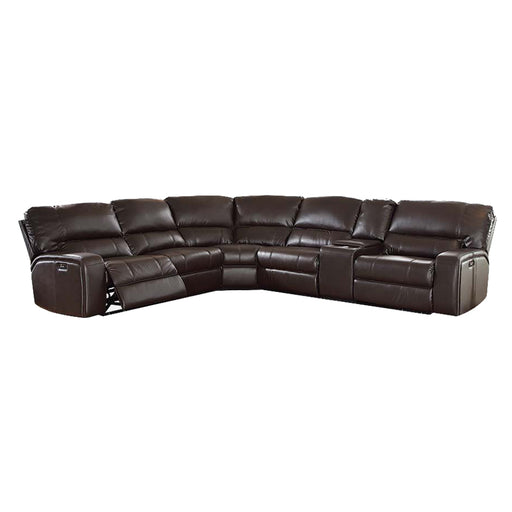 Acme Furniture Saul Espresso Power Motion Sectional