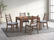 Acme Furniture Mayah Dark Gray Walnut 5pc Dining Room Set
