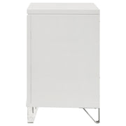 Coaster Furniture Marmore White Nightstand
