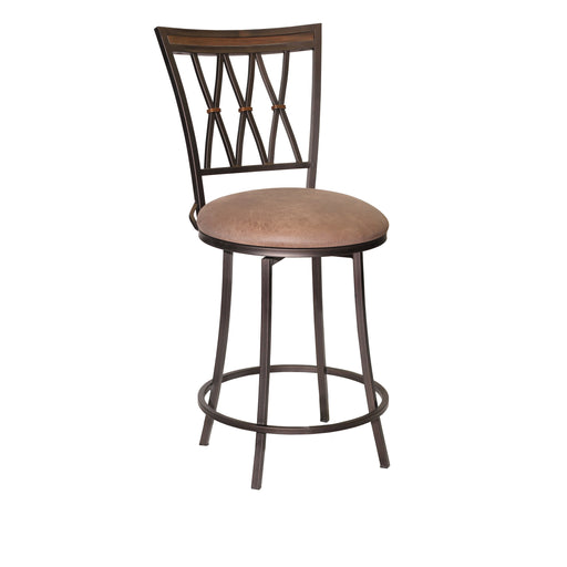 Steve Silver Sedona Dark Camel Swivel Counter Stool