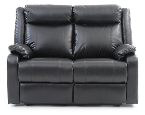 Glory Furniture Ward Black Faux Leather 3pc Sectional