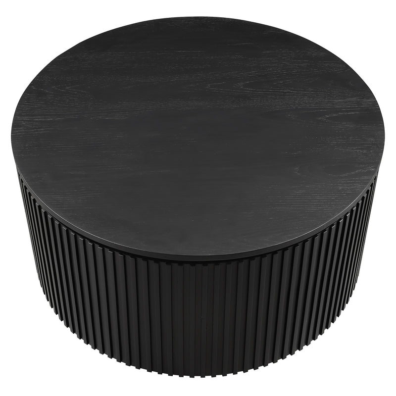Steve Silver Colvin Black 36 Inch Round Coffee Table