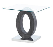 Global Furniture T1628 Dark Grey White 3pc Coffee Table Set