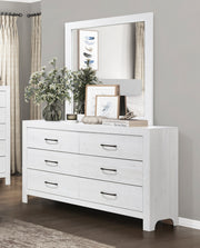 Home Elegance Corbin White Dresser And Mirror