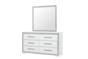 Global Furniture Andros Silver Dresser and Mirror
