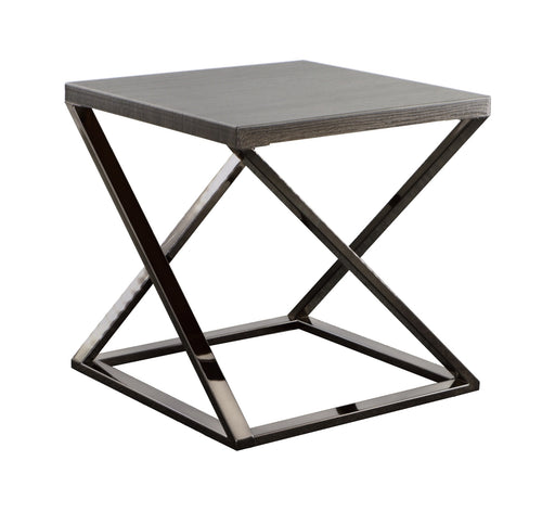 Steve Silver Aegean Black Nickel End Table