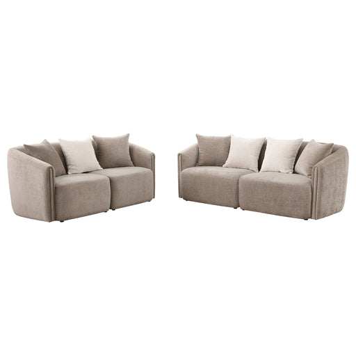 Coaster Furniture Townsend Latte Brown 2pc Living Room Set