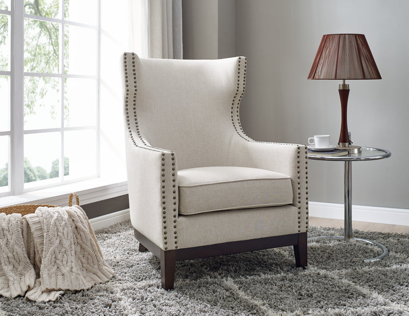Steve Silver Roswell Beige Accent Chair