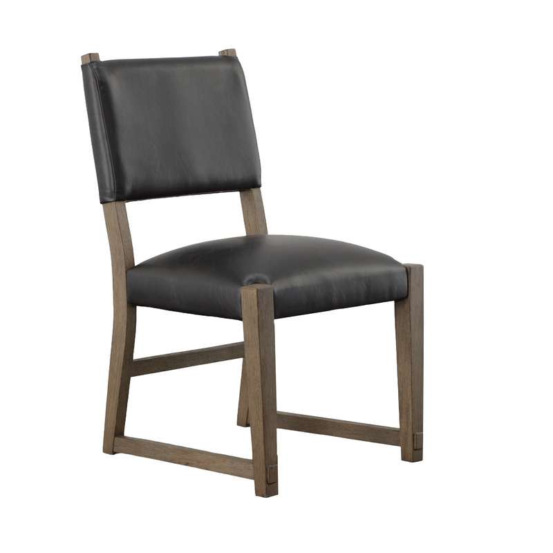 Steve Silver Atmore Black Brown 7pc Dining Set