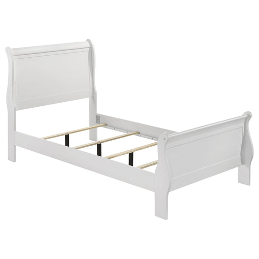 Coaster Furniture Louis Philippe White 5pc Bedroom Set with Twin Bed