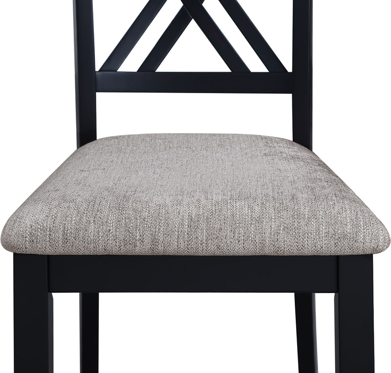 Crown Mark Eloise Light Grey 7pc Dinette Set
