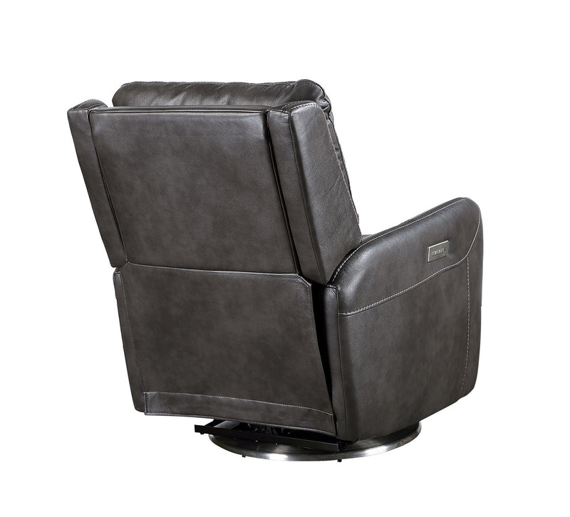 Steve Silver Athens Charcoal 360 Swivel Power Recliner