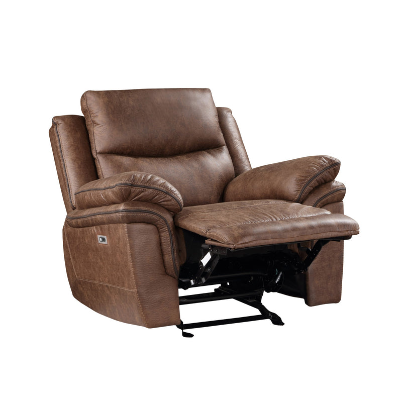 New Classic Furniture Ryland Brown Power Glider Recliner