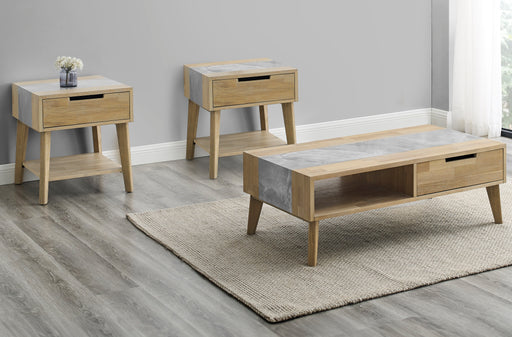 Steve Silver Calgary Natural 3pc Coffee Table Set