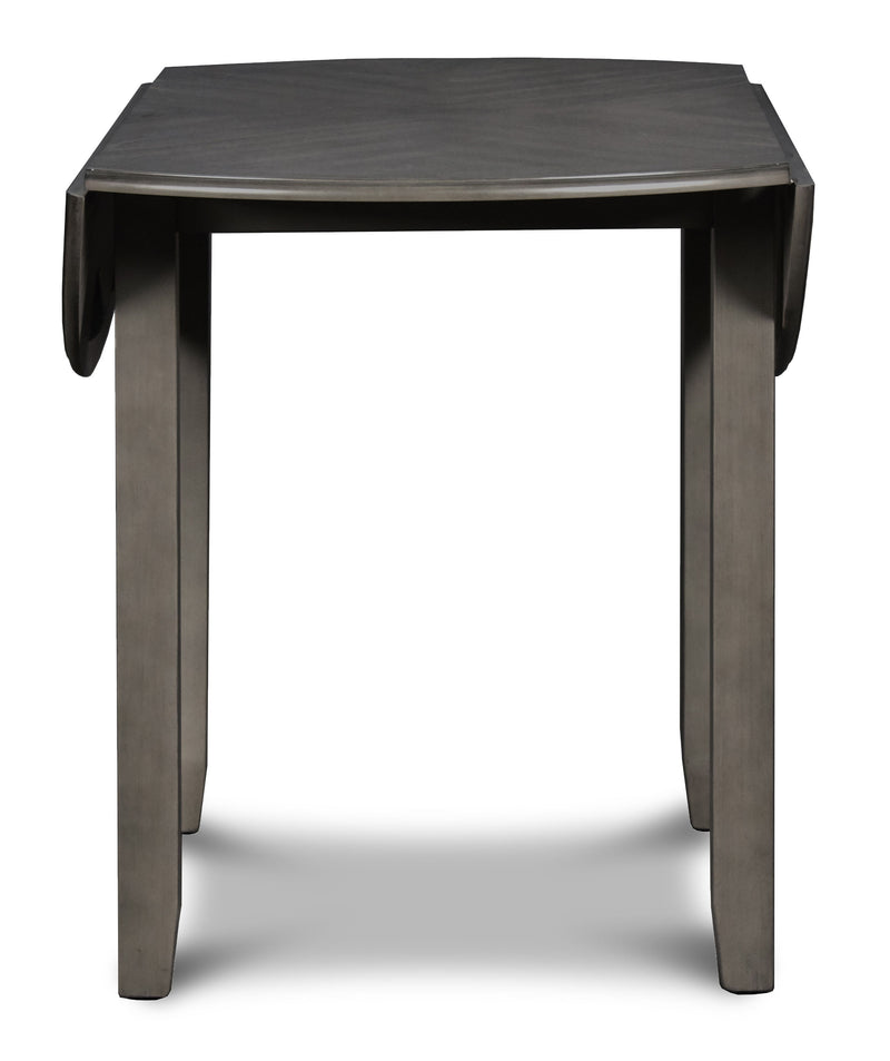 New Classic Furniture Gia Gray 42 Inch Drop Leaf 3pc Dining Set