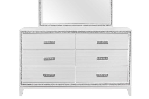 Global Furniture Lily White Dresser And Mirror