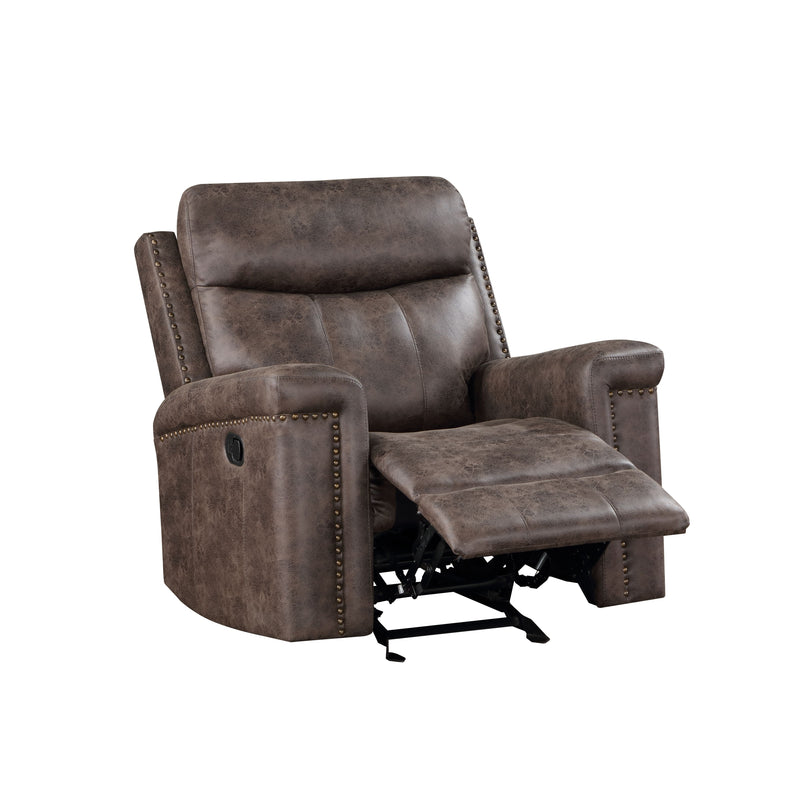 New Classic Furniture Quade Mocha Glider Recliner