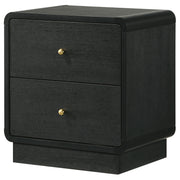 Coaster Furniture Cavelle Black 2 Drawer Nightstand