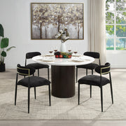 Acme Furniture Jaramillo Black 5pc Round Dining Room Set