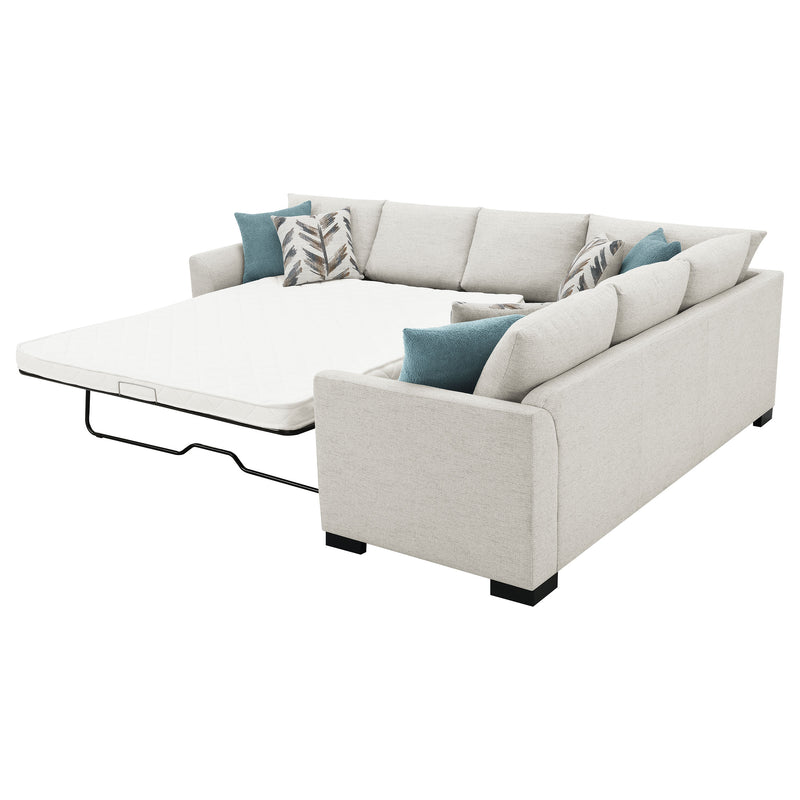 Coaster Furniture Ashford Greige Beige Sleeper Sectional