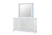 Global Furniture Alina White Mirror with LED