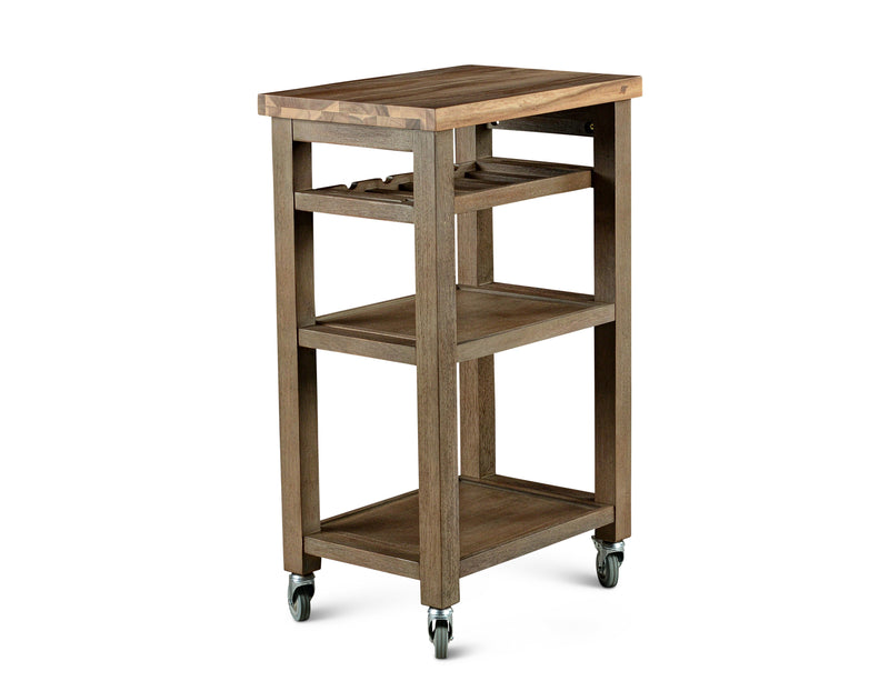 Steve Silver Belden White Kitchen Cart