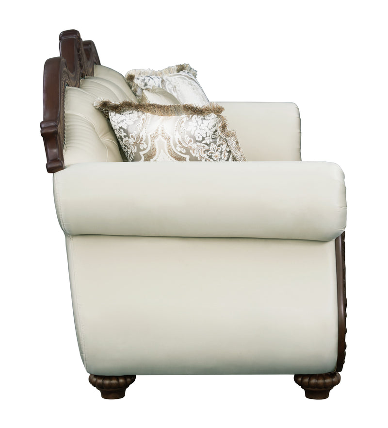 Acme Furniture Pierce Beige Sofa with 5 Pillows
