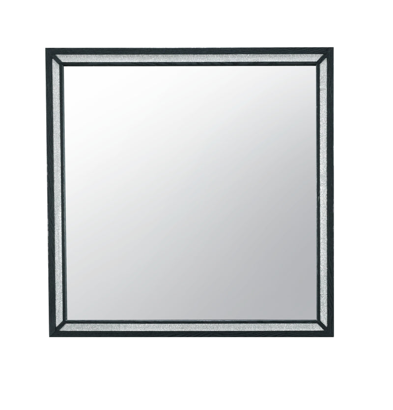 Global Furniture Reid Black Dresser and Mirror