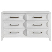 Coaster Furniture Marielle Distressed White 6 Drawer Dresser