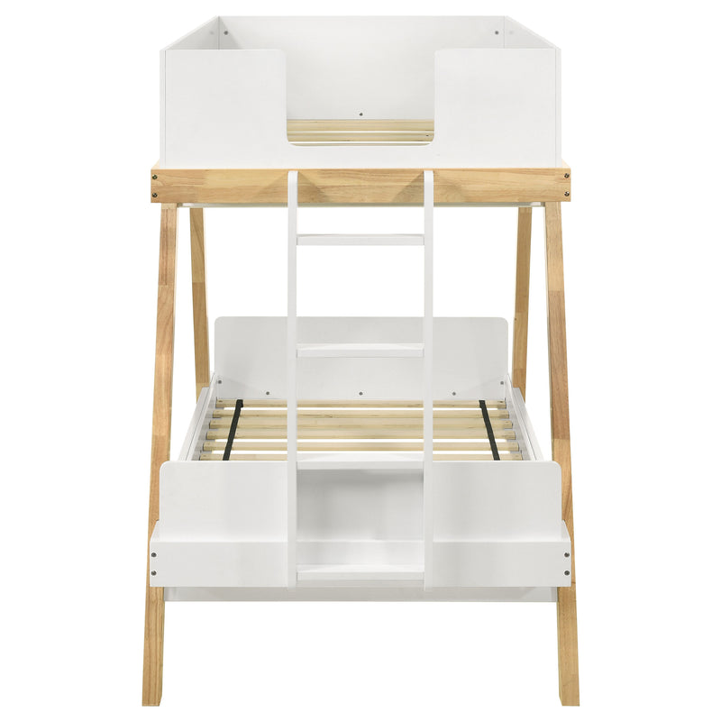 Coaster Furniture Frankie White Twin Over Twin Bunk Bed
