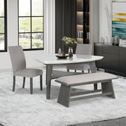 Global Furniture D8192 Light Grey Triangle Dining Table
