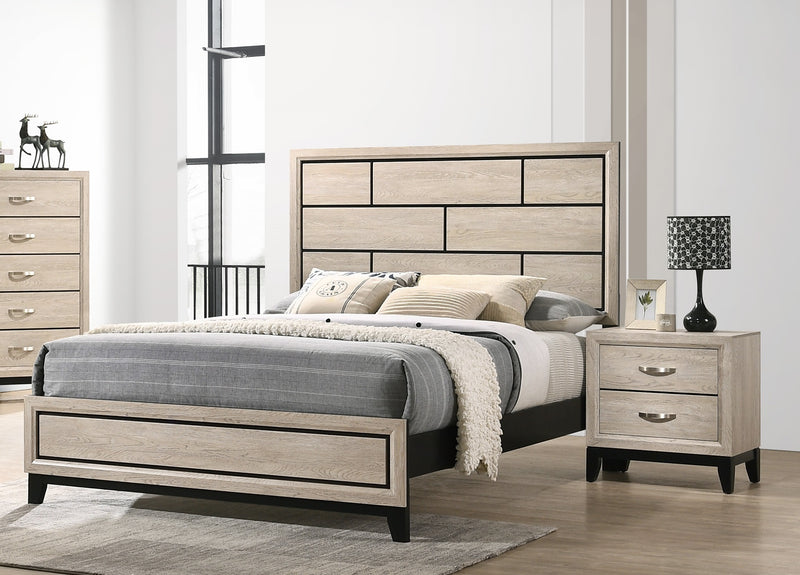 Crown Mark Akerson Grey Night Stand