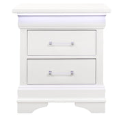 Nightstand With LED - Blue Finish Charlie Series By Global Furniture