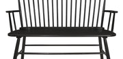 Crown Mark Jerimiah Black Spindleback Bench