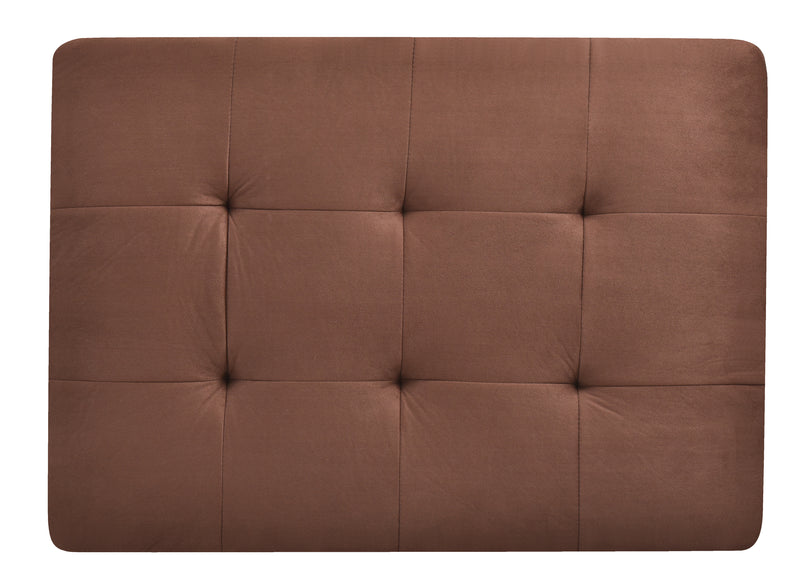 Glory Furniture Gallant Chocolate Brown Microsuede Ottoman