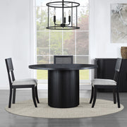 Steve Silver Colvin Black 52 Inch Round Dining Table